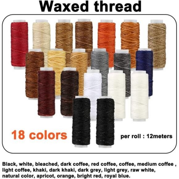 51 Pcs Leather Working Tools, Leather Craft Hand Stitching Tools - Picture 3 of 8